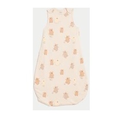 Girls M&S Collection Pure Cotton Bear 1.5 Tog Sleeping Bag (0-36 Mths) - Calico Mix, Calico Mix - 0-6 M
