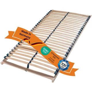 ergonomischer 7-Zonen Lattenrost, 80 x 200 cm, 28 Leisten, Mittelzonenverstellung, zur Selbstmontage, sleepling Max