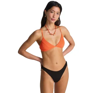Bade-Shirt BILLABONG "Summer High Charlie Tri", Damen, Gr. L, orange (fusion orange), Obermaterial: 69% Polyester, 23% Polyester, 8% Elasthan., Bikini-Oberteile Bade-Shirt