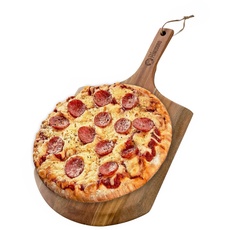 Chef Pomodoro - Pizzaschieber - 30 cm - Langer Griff für Extra Verbrennungsschutz - leichte Pizzaschaufel aus Akazienholz zur einfachen Benutzung - Perfekt als Backofenzubehör