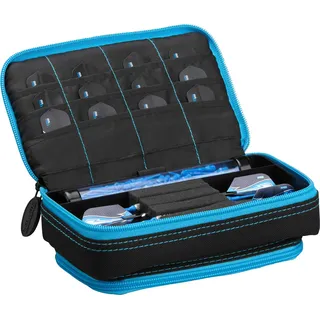 Casemaster Plazma Plus, 3 Dart-Etui für weiche Dartpfeile und Stahlspitzen, große vordere Handytasche, integriertes Aufbewahrungsrohr und Taschen für Flüge, Spitzen, Schäfte und persönliche