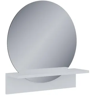 Vicco Badezimmerspiegel Elyra Weiß 50 x 54.5 cm mit Ablage, - Weiß