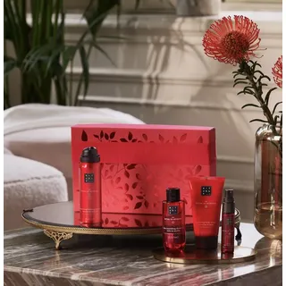 The Ritual of Ayurveda Hair & Body Mist 20 ml + Body Cream 70 ml + Shower Gel 50 ml + Shower Oil 75 ml Geschenkset 2024