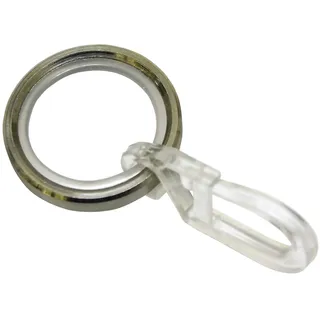 GARDINIA Gardinenringe New York für Ø 12 mm Edelstahl 8-er Pack