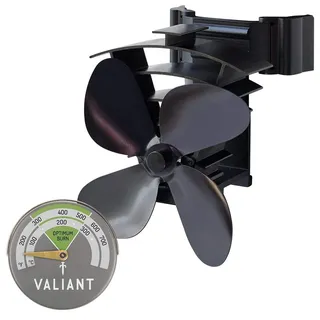 valiant fun Ofenventilator schwarz Doppelpack mit Thermometer
