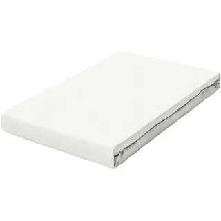 Spannbettlaken Bio-Baumwolle-Elasthan 90 x 190 - 100 x 220 cm Off-White