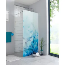 maw by GEO Walk-in-Dusche »Relax«, Breite 120 cm, Bildmotiv, Duschabtrennung, silberfarben