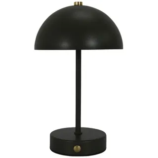 HOME DECO FACTORY, LA0113, wiederaufladbare Tischlampe im modernen Design, weiches und warmes Licht, ideal für Wohnzimmer oder Büro, Größe H26 cm, schwarze Farbe