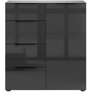 manjana möbel Vitrine 90 x 40 x 98,7 cm Anthrazit