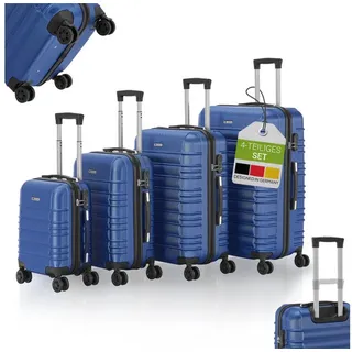 Juskys Rom Koffer-Set 4-tlg. blau