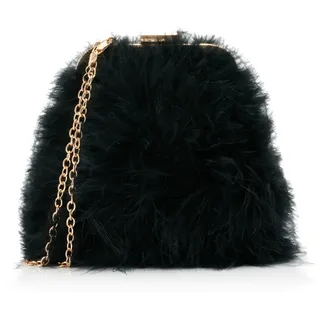 NAEMI Women's Abendtasche Damen Clutch, Schwarz