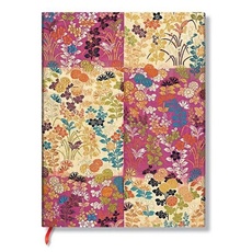 Japanese Kimono Kara-Ori Pink Softcover Flexi MIDI Lin