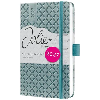 Sigel Wochenkalender Jolie A6 Mittelblau 2027