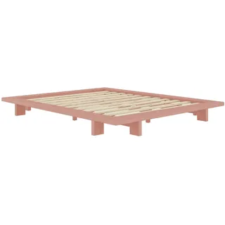 Karup Design »JAPAN BED Bodenbett, Holzrahmen, Futonbett, Jugendbett, Holzbett«, Massivholzbett mit Lattenrost, Kiefer massiv, Doppelbett ohne Kopfteil