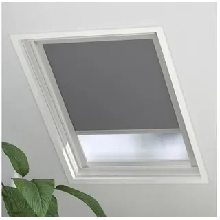 Dachfenster Verdunkelungsrollo geeignet für Velux Fenstergröße F06 grau 49,3x94
