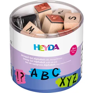 Heyda Stempelset Alphabet 30 St. + Stempelkissen