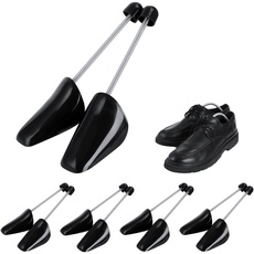 Incutex 5 Paar Schuhstrecker variabel Gr. 38-44, Schuhformer aus Kunststoff, Schuhspanner, schwarz