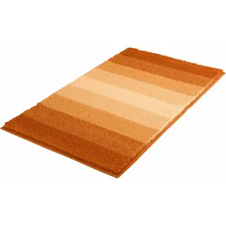 Badematte MEUSCH "Palace, Badvorleger, Badezimmer Teppich" Gr. 14, braun (brandy), H:23mm, Kunstfaser, Badematten, Badematte, Badteppich, gestreift, mit Farbverlauf, waschbar