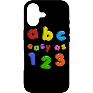 Hülle für iPhone 17 ABC Easy As 123 Bunte Alphabet-Kühlschrankmagnete in Kleinbuchstaben