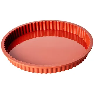 silikomart | SFT426 Silikon CROSTATA Form, Antihaft, 1er Pack Form mit Sicherheitsring, Ø 260 h 30 mm, Volumen 1,3 l, Made in Italy