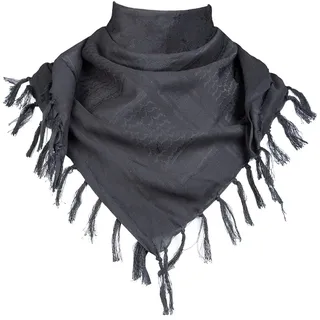 FREE SOLDIER 100% Baumwolle Shemagh Military Tactical Keffiyeh Desert Kopf Halstuch 110 x 110 cm Arab Wrap mit Quaste für Herren & Damen(Tarnung schwarz)