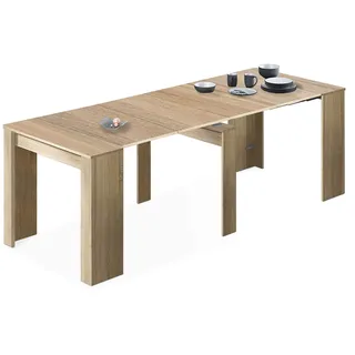 Habitdesign Extensible Konsolentisch 50–235 x 78 x 90 cm Kanadische Eiche