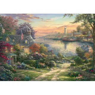 Schmidt Spiele 58785 Hafen in Neuengland, Thomas Kinkade, 1000 Teile Puzzle