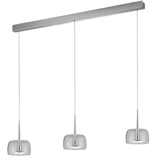 Helestra Led-Hängeleuchte , Chromfarben , Metall, Kunststoff, Glas , 7x200x110 cm , Lampen & Leuchten, Innenbeleuchtung, Hängeleuchten, Pendelleuchten