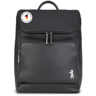 Berliner Bags Premium Rucksack Sydney, Kleiner Tagesrucksack aus Leder, Cityrucksack für Damen – Schwarz