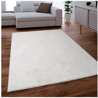 Paco Home Soft 380 Kuschelteppich 80 x 150 cm weiß