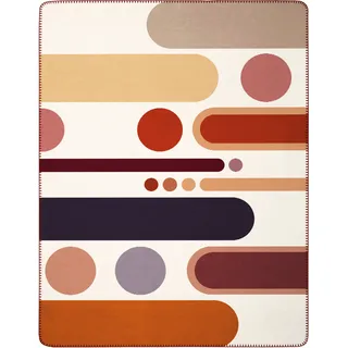 Villeroy & Boch Miami Kuscheldecke 150 x 200 cm Beige/Rot/Mehrfarbig