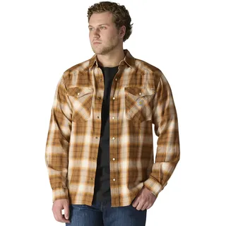 CARHARTT Montana Rugged Flex Hemd Braun/Beige/Orange L