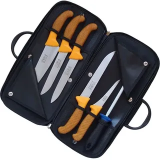 Kabel mit Metzgermessern Profi Line 6 Stück - gelb - Gelb