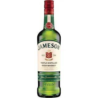 Jameson Triple Distilled Irish Whiskey 40% vol 0,7 l