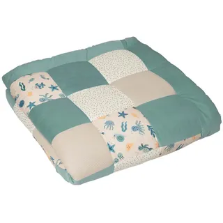 ULLENBOOM Krabbeldecke für Baby 140x140 cm - Dick und weich gepolstert | Außenmaterial: 100% Baumwolle, Alle Materialien OEKO-TEX zertifiziert, Made in EU, Schadstoffgeprüft und waschbar