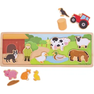 Bigjigs Toys magnetisches Farm-Puzzle