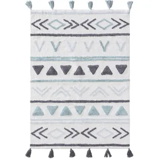 Lytte Kinderteppich Blau 120x170 cm - Waschbarer Teppich Kinderzimmer