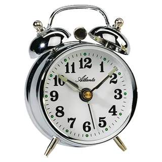 Mechanischer Doppelglocken-Wecker Atlanta - 1068-19 - Weiß
