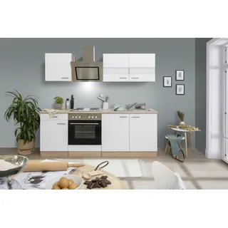 Küchenzeile Merle 210 cm Weiß