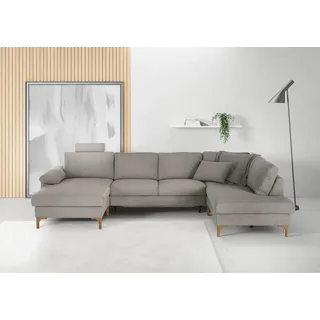 Candy Wohnlandschaft Polyester 2-Sitzer Grau