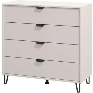 INOSIGN Sideboard »Lucca Schubkastenkommde, Farbe: Cashmere, 93x40x90,5cm« 4 Schubladen mit Glasfront, FSC®-zertifizierter Holzwerkstoff