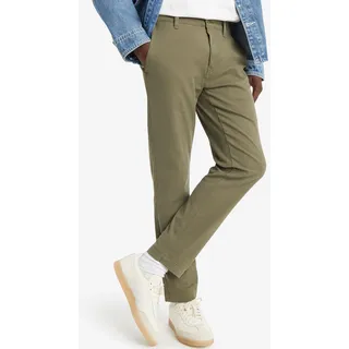 Chinohose LEVI'S "Chino Taper", Damen, Gr. 36, Länge 34, grün (bunker olive shady g), Web, Obermaterial: 98% Baumwolle, 2% Elasthan, gerade, unten schmal knöchellang, Hosen Chinohose, mit optimalem Stretchanteil