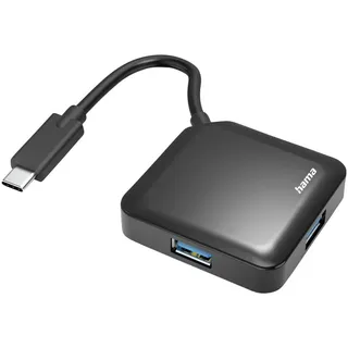 Hama 4 Ports USB 3.2 Gen 2) Multiport Hub Schwarz