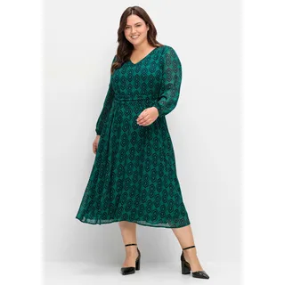 sheego by Joe Browns Chiffonkleid »Chiffonkleid«, grün