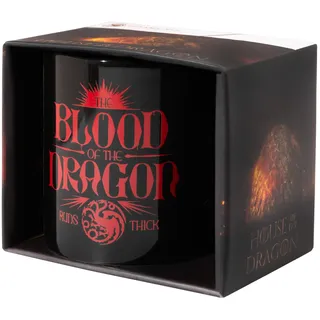 Grupo Erik Game of Thrones House of the Dragon Tasse Kaffeebecher | Kaffeetassen Becher Teetasse Größe 10 x 8 cm - Fassungsvermögen 350 ml - Fanartikel HBO Merch Geschenke