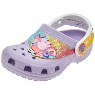 Crocs Unisex Kinder Classic FL IAM Peppa Pig Clog T Clog, Lavender, 19/20 EU