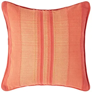 Homescapes Kissenhülle Morocco Stripe 45/45 cm, 100% Baumwolle , Terracotta , Textil , Gestreift , Quadratisch , 45x45 cm , Oeko-Tex® , Heimtextilien, Bezüge, Kissenbezüge