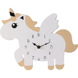 Einhorn-Wanduhr aus MDF, 30 x 24 cm