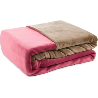 Gözze Superflausch beere/taupe 155 x 220 cm + 80 x 80 cm