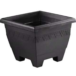 HEGA Blumentopf Lounge Garden eckig Ø 40 cm, Weiß, One Size